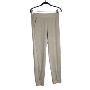 Athleta Leopard Print Brooklyn Textured Jogger Elastic Waist Zipper Pocket 4